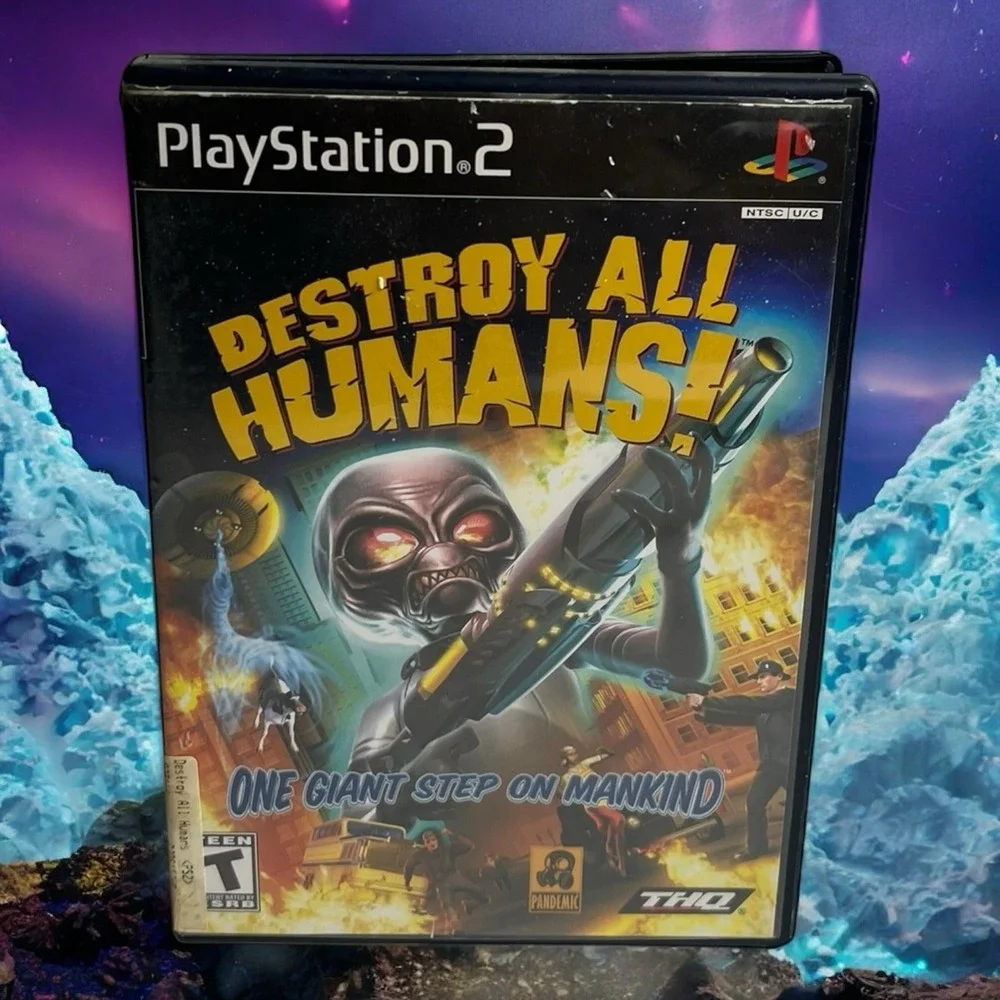 Destroy All Humans PS2 Sony PlayStation 2 Video Game Black Label Complete CIB